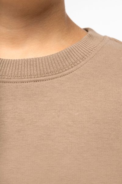 Sweat-shirt écoresponsable à col rond oversize enfant – Image 6