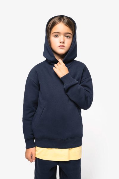 Sweat-shirt écoresponsable à capuche oversize enfant – Image 4