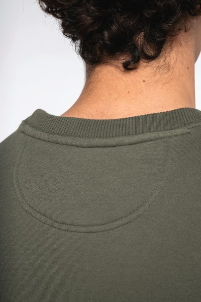 Sweat-shirt écoresponsable à col rond oversize unisexe – Image 5