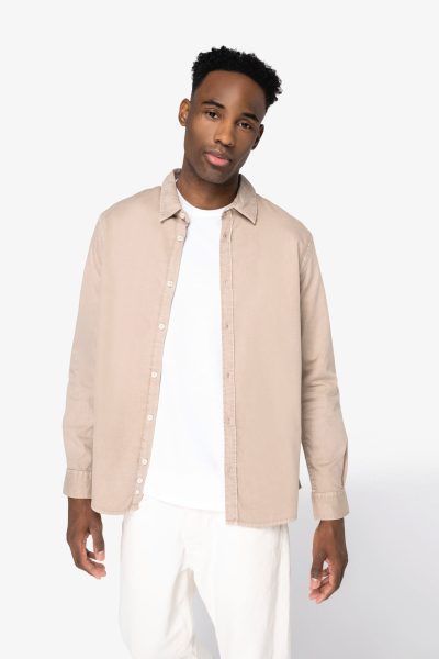 Chemise écoresponsable délavée homme