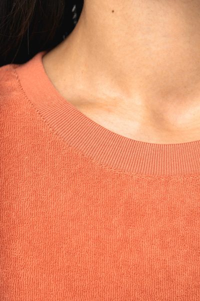 Robe t-shirt écoresponsable en éponge à épaules tombantes femme – Image 6