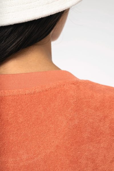 Robe t-shirt écoresponsable en éponge à épaules tombantes femme – Image 4