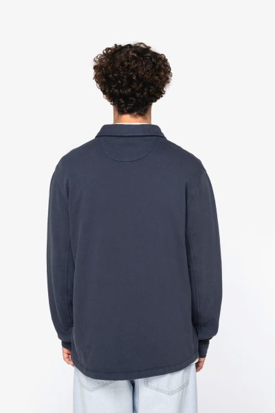 Surchemise écoresponsable délavée en molleton gratté homme – Image 3