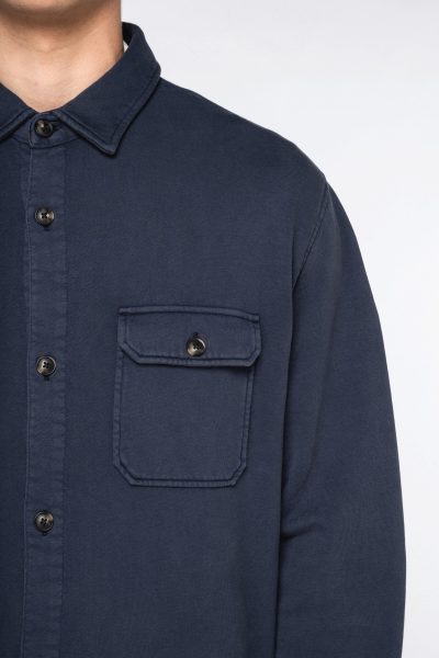 Surchemise écoresponsable délavée en molleton gratté homme – Image 6