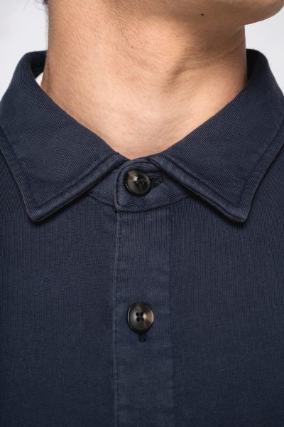 Surchemise écoresponsable délavée en molleton gratté homme – Image 5