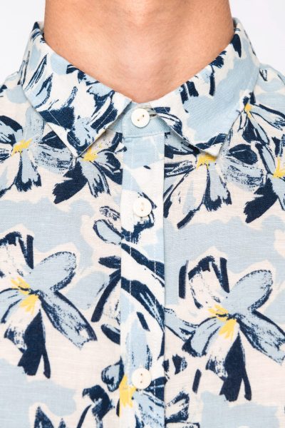 Chemise écoresponsable imprimé végétal homme – Image 5