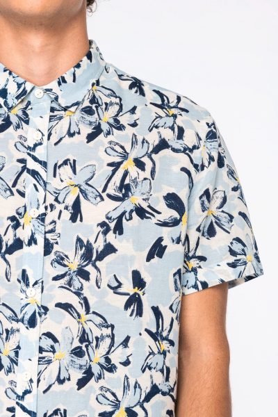 Chemise écoresponsable imprimé végétal homme – Image 6
