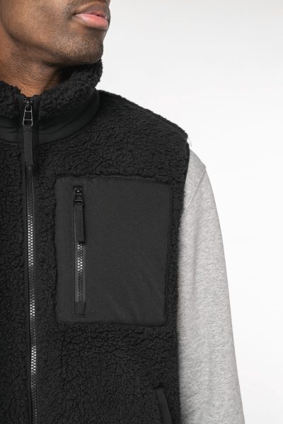 Bodywarmer écoresponsable en sherpa unisexe – Image 7