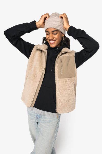 Bodywarmer écoresponsable en sherpa unisexe – Image 3