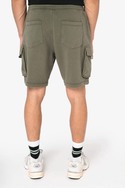 Short cargo écoresponsable délavé French Terry homme – Image 3