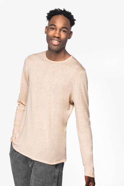 Pull écoresponsable à col rond en lyocell homme – Image 3
