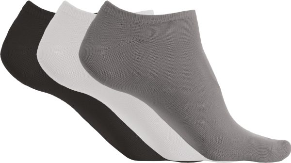 Socquettes microfibre unisexe - pack de 3 paires
