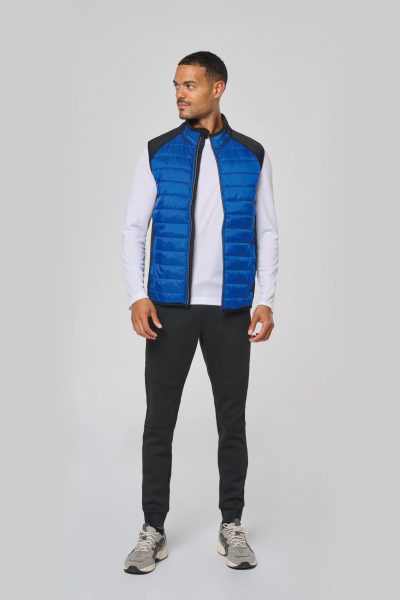 Veste sport bi-matière sans manches unisexe – Image 3