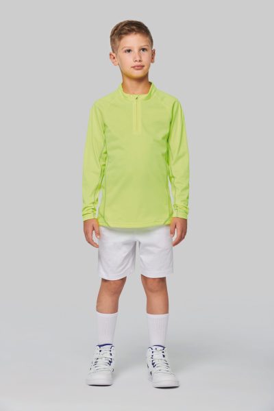 Haut de sport manches longues ¼ zip enfant – Image 4
