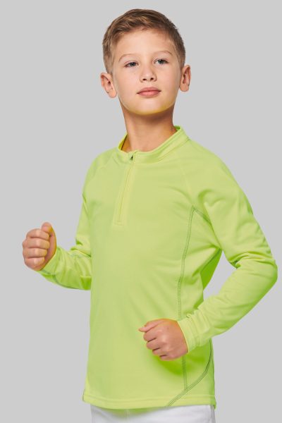 Haut de sport manches longues ¼ zip enfant – Image 3