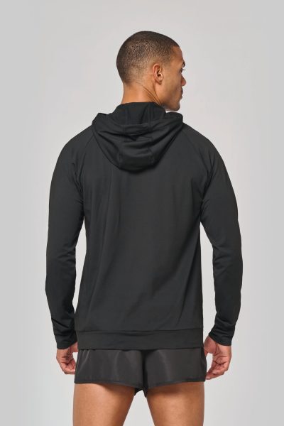 Sweat-shirt à capuche 1/4 zip sport unisexe – Image 2