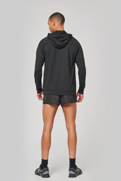 Sweat-shirt à capuche 1/4 zip sport unisexe – Image 4