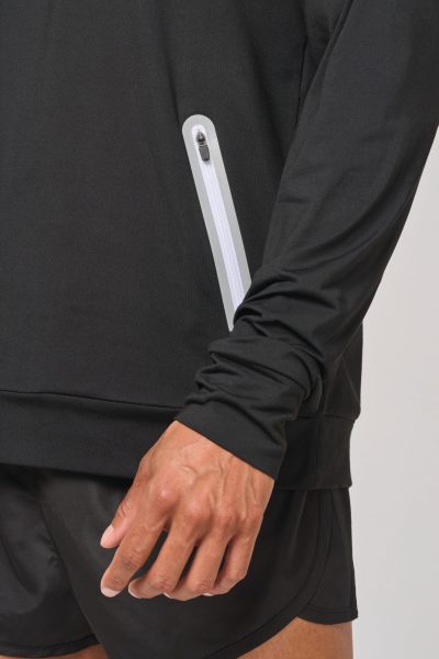 Sweat-shirt à capuche 1/4 zip sport unisexe – Image 5