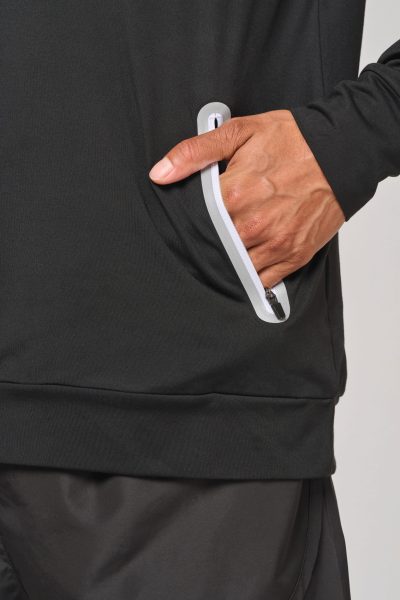 Sweat-shirt à capuche 1/4 zip sport unisexe – Image 7
