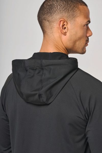Sweat-shirt à capuche 1/4 zip sport unisexe – Image 8