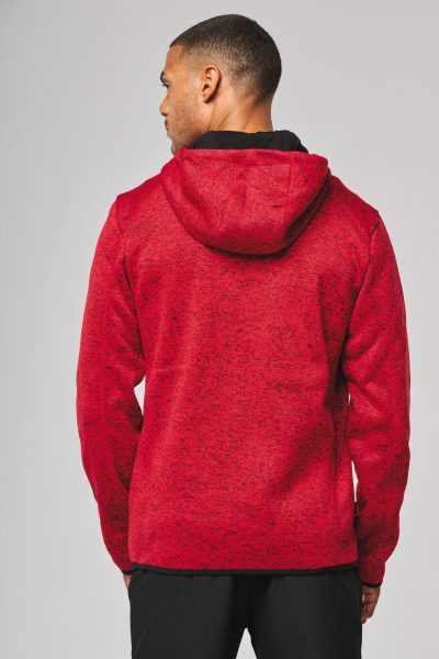 Veste à capuche chinée homme – Image 2