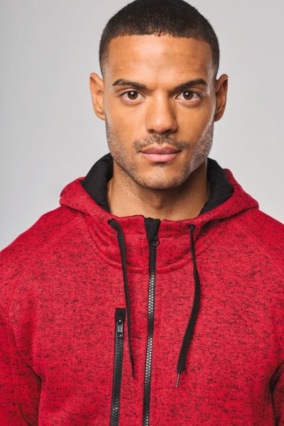Veste à capuche chinée homme – Image 5