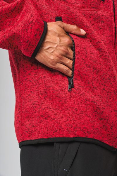 Veste à capuche chinée homme – Image 7