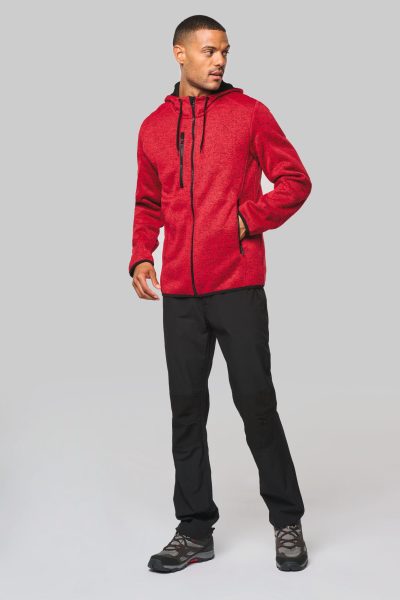 Veste à capuche chinée homme – Image 3