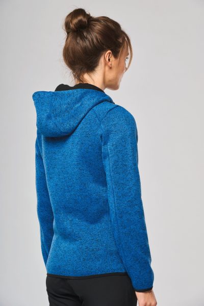 Veste à capuche chinée femme – Image 2