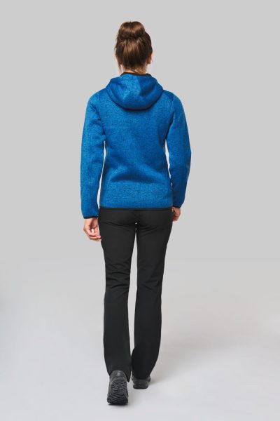 Veste à capuche chinée femme – Image 4
