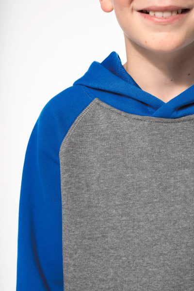 Sweat-shirt capuche bicolore enfant – Image 7