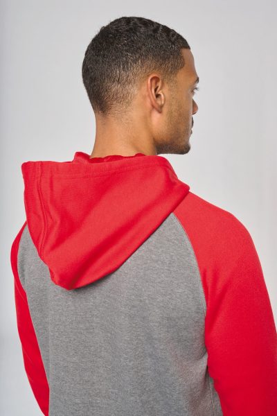 Veste molleton zippée capuche bicolore unisexe – Image 7