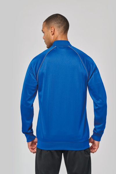 Veste de survêtement zippée avec liseré unisexe – Image 3