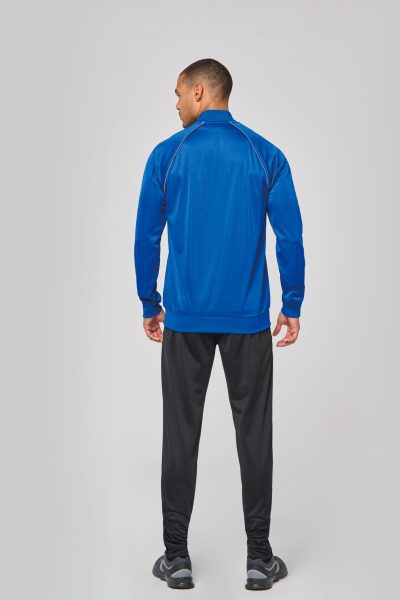 Veste de survêtement zippée avec liseré unisexe – Image 5