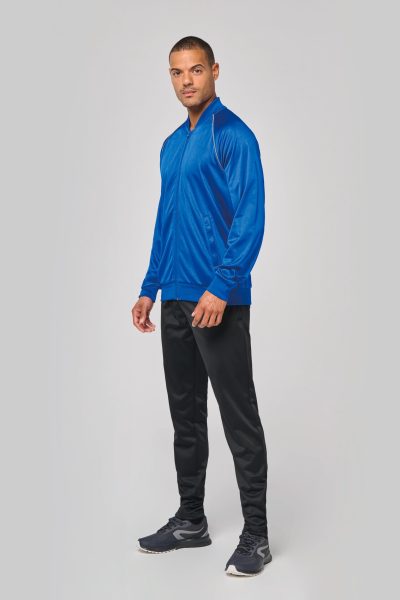 Veste de survêtement zippée avec liseré unisexe – Image 6