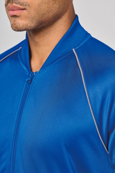 Veste de survêtement zippée avec liseré unisexe – Image 14