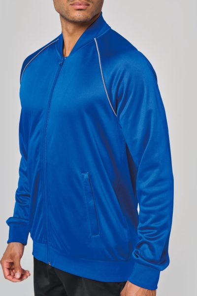 Veste de survêtement zippée avec liseré unisexe – Image 16