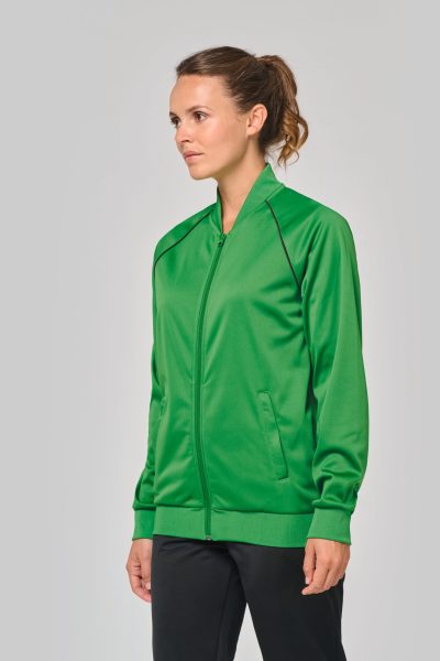 Veste de survêtement zippée avec liseré unisexe – Image 9