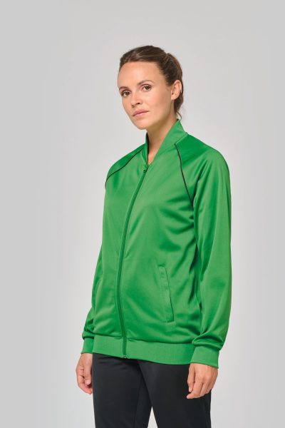 Veste de survêtement zippée avec liseré unisexe – Image 7