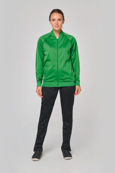 Veste de survêtement zippée avec liseré unisexe – Image 12