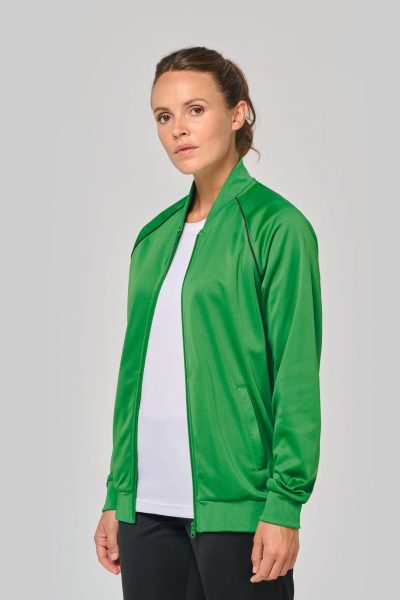 Veste de survêtement zippée avec liseré unisexe – Image 10