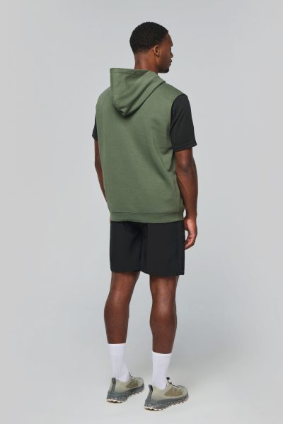 Sweat-shirt à capuche sans manches unisexe – Image 3