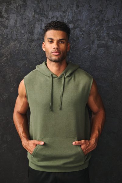 Sweat-shirt à capuche sans manches unisexe – Image 5