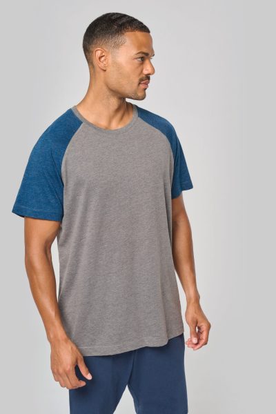 T-shirt triblend bicolore sport manches courtes unisexe – Image 19