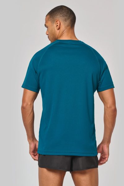 T-shirt de sport à col rond recyclé homme – Image 2