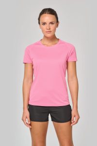 T-shirt de sport à col rond recyclé femme