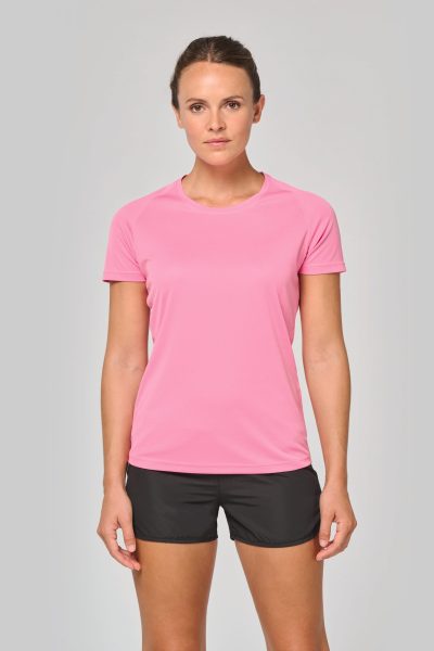 T-shirt de sport à col rond recyclé femme