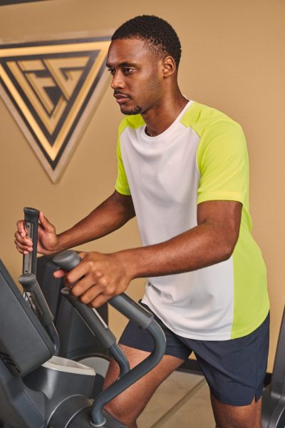 T-shirt de sport écoresponsable bicolore homme – Image 8