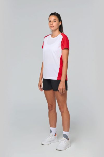 T-shirt de sport écoresponsable bicolore femme – Image 4