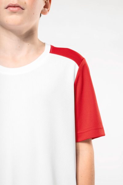 T-shirt de sport écoresponsable bicolore enfant – Image 9